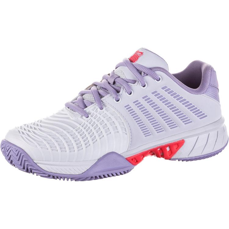 K-Swiss K-Swiss EXPRESS LIGHT 3 CLAY Tennisschuhe Damen - white-orchid petal-neon blaze - 0 | SportScheck