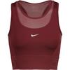 Nike Dri-Fit Croptop Damen - dark team red-white