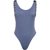 Calvin Klein INTENSE POWER RIB Badeanzug Damen - grisaille