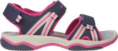 Rückansicht von McKinley Reece II Outdoorsandalen Kinder navy dark-pink dark