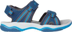 Rückansicht von McKinley Reece II Outdoorsandalen Kinder bluepetrol-blue-anth
