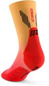 CEP Core Run Mid Socken Herren - red-marigold fade