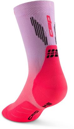 CEP Core Run Mid Laufsocken Damen pink-lilac fade