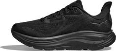 Rückansicht von HOKA Clifton 10 Laufschuhe Damen black-black