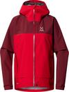 Hagl&ouml;fs Front Proof Hardshelljacke Damen - carmine red-bright red