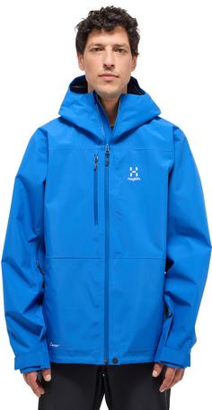 Rückansicht von Haglöfs Front Proof Hardshelljacke Herren electric blue