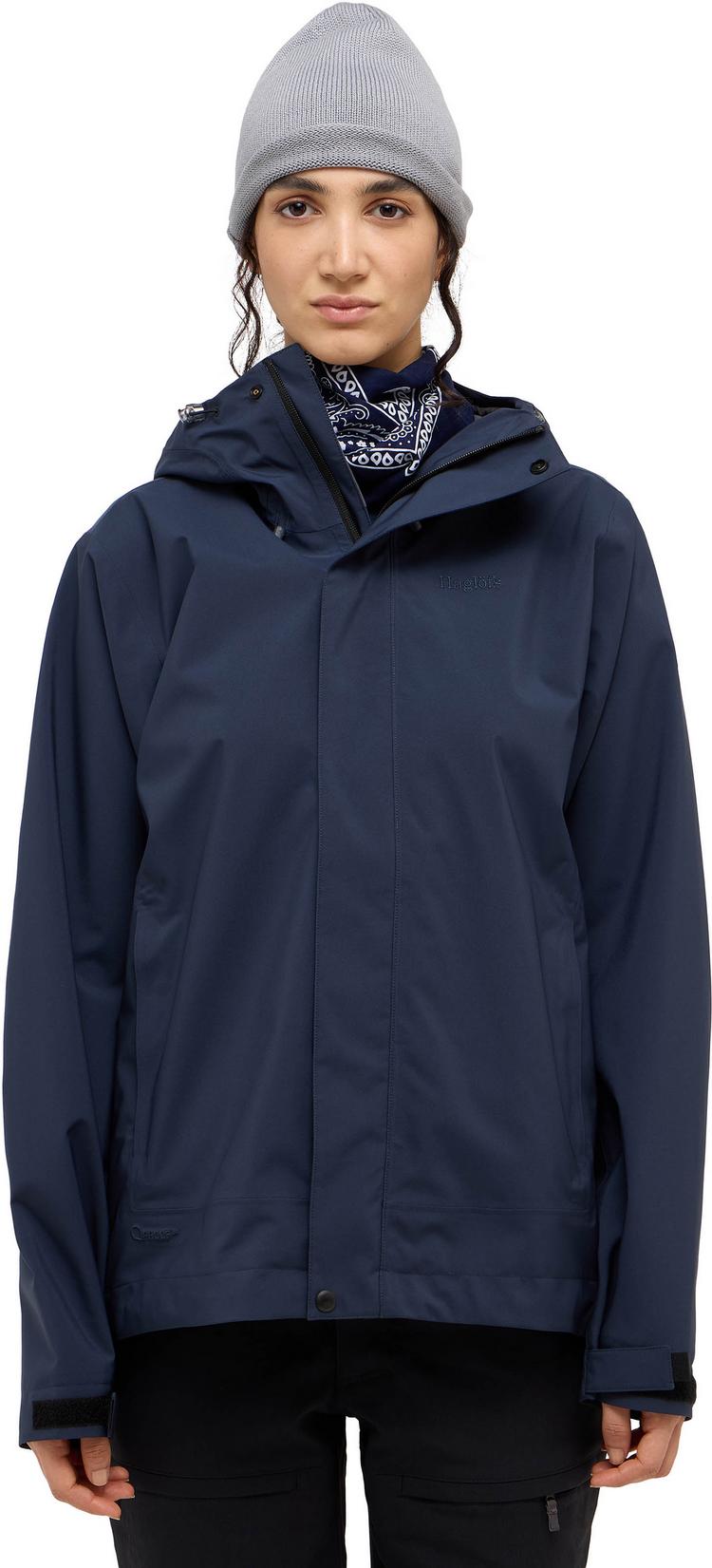 Hagl&ouml;fs Hagl&ouml;fs Breeze Proof Hardshelljacke Damen - tarn blue - 0 | SportScheck