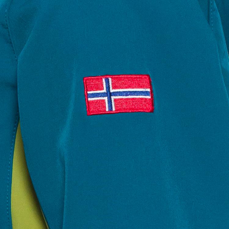Trollkids Trollkids Kristiansand Softshelljacke Kinder - pear green-lagoon green-sahara sunset - 0 | SportScheck