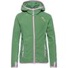 Trollkids Sandefjord Fleecejacke M&auml;dchen - pistachio green-wild rose