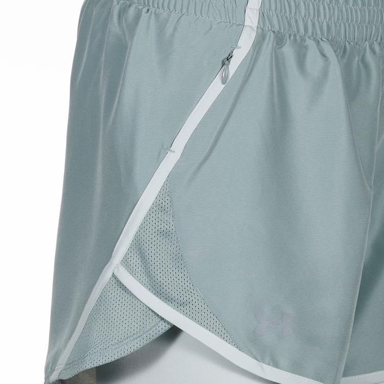 Under Armour Under Armour UA FLY BY 2-IN-1 SHORTS Laufshorts Damen - silica green - 0 | SportScheck