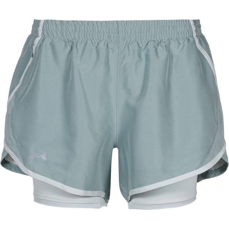 Under Armour Under Armour UA FLY BY 2-IN-1 SHORTS Laufshorts Damen - silica green - 0 | SportScheck