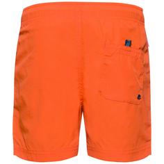 Rückansicht von Trollkids Balestrand Badeshorts Kinder bright orange-mystic blue