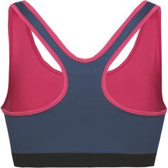 Rückansicht von ABC Sport-BH Damen dark denim-paradise pink