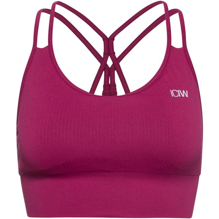 ICANIWILL ICANIWILL Ribbed Define BH Damen - dark red - 0 | SportScheck