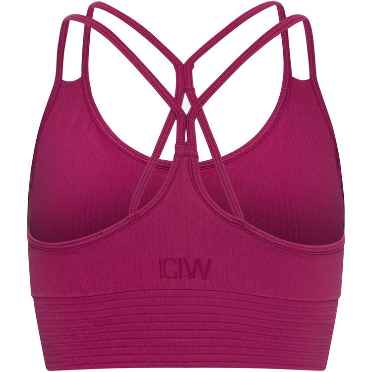 ICANIWILL ICANIWILL Ribbed Define BH Damen - dark red - 0 | SportScheck