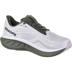 Rückansicht von Saucony RIDE 18 Laufschuhe Herren white-olivine