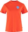 FJ&Auml;LLR&Auml;VEN Fox Boxy Logo T-Shirt Damen - flame orange
