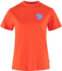 FJ&Auml;LLR&Auml;VEN Fox Boxy Logo T-Shirt Damen - flame orange
