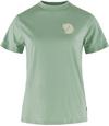 FJ&Auml;LLR&Auml;VEN Fox Boxy Logo T-Shirt Damen - misty green