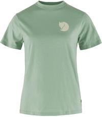 FJ&Auml;LLR&Auml;VEN Fox Boxy Logo T-Shirt Damen - misty green