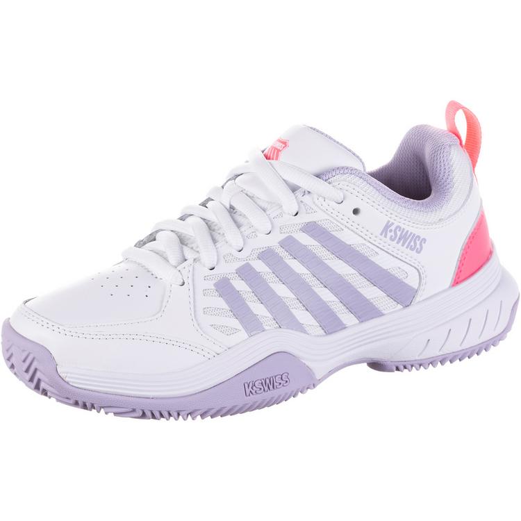 K-Swiss K-Swiss COURT EXPRESS 2 CLAY Tennisschuhe Damen - white-orchid petal-neon blaze - 0 | SportScheck