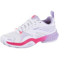 K-Swiss SPEEDEX CLAY Tennisschuhe Damen - white-orchid petal-neon blaze