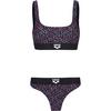 Arena Monogram Bikini Set Damen - black multi