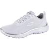 Skechers Flex Appeal 5.0 Sneaker Damen - white mesh-silver trim