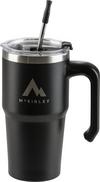McKinley Thermo 600ml Strohhalm Trinkbecher - black