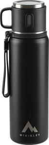 McKinley 0,8L + Becher Isolierflasche - black