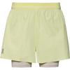On 3" Performance 2-1 Shorts Funktionsshorts Damen - limelight - sand