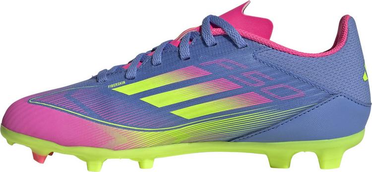 adidas adidas F50 LEAGUE FG-MG J Fu&szlig;ballschuhe Kinder - blue fusion-lucid lemon-lucid pink - 0 | SportScheck