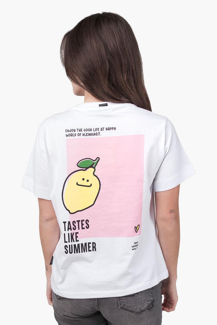 Kleinigkeit Kleinigkeit Big Limone T-Shirt Damen - white - 1 | SportScheck