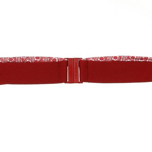 Rückansicht von Tommy Hilfiger ORIGINAL Bikini Oberteil Damen floral stripe regatta red