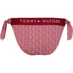 Rückansicht von Tommy Hilfiger ORIGINAL Bikini Hose Damen floral stripe regatta red