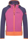 Trollkids Seiland Fleecejacke Kinder - violet blue-mallow pink-papaya