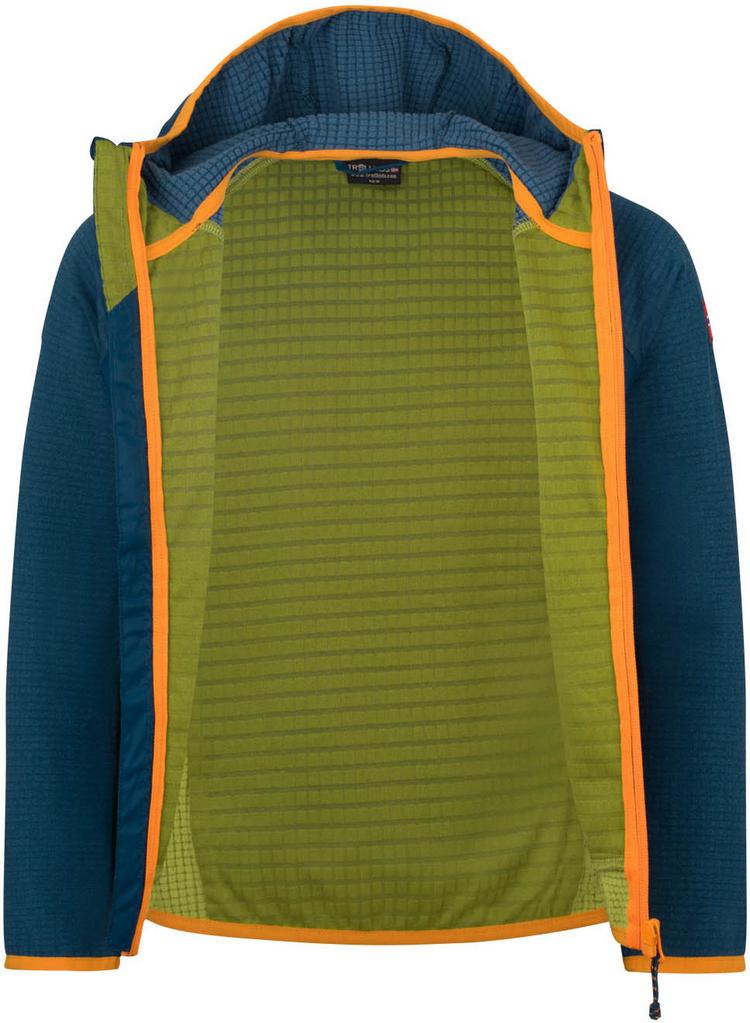 Trollkids Trollkids Seiland Fleecejacke Kinder - madeira blue-pear green-sahara sunset - 0 | SportScheck