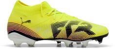 Rückansicht von PUMA FUTURE 8 MATCH FG-AG Wns Fußballschuhe Damen yellow alert-puma aged silver-sun struck