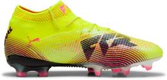 Rückansicht von PUMA FUTURE 8 ULTIMATE FG Fußballschuhe yellow alert-puma black-sun struck