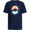 Columbia Path Lake II T-Shirt Herren - collegiate navy-circular linescape