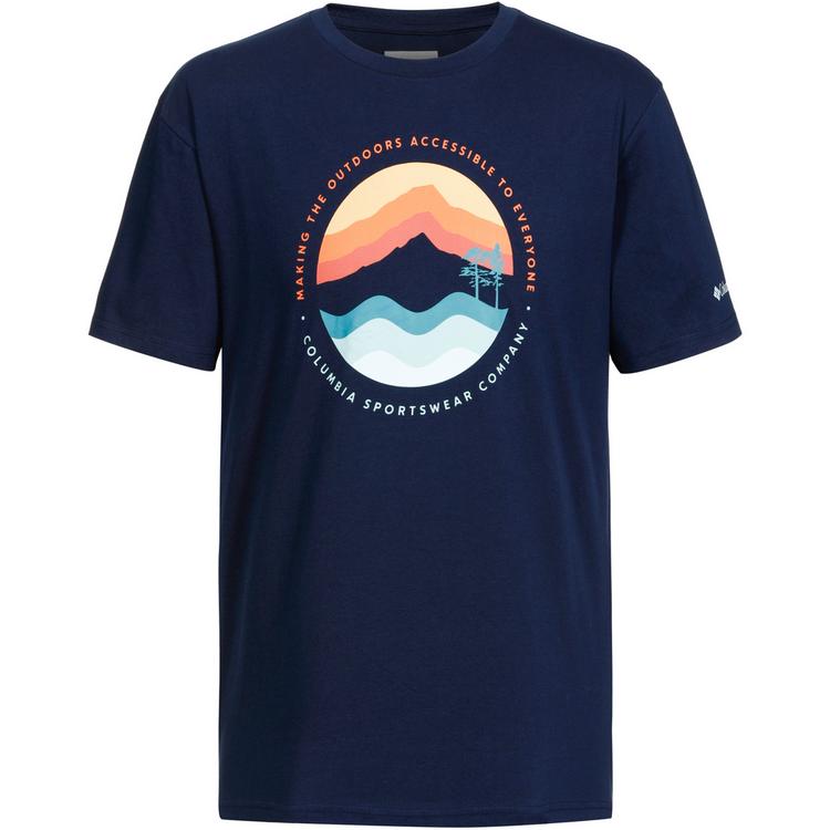 Columbia Columbia Path Lake II T-Shirt Herren - collegiate navy-circular linescape - 0 | SportScheck