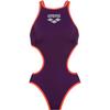Arena One Big Logo Schwimmanzug Damen - plum-bright coral