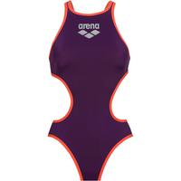 Arena One Big Logo Schwimmanzug Damen - plum-bright coral