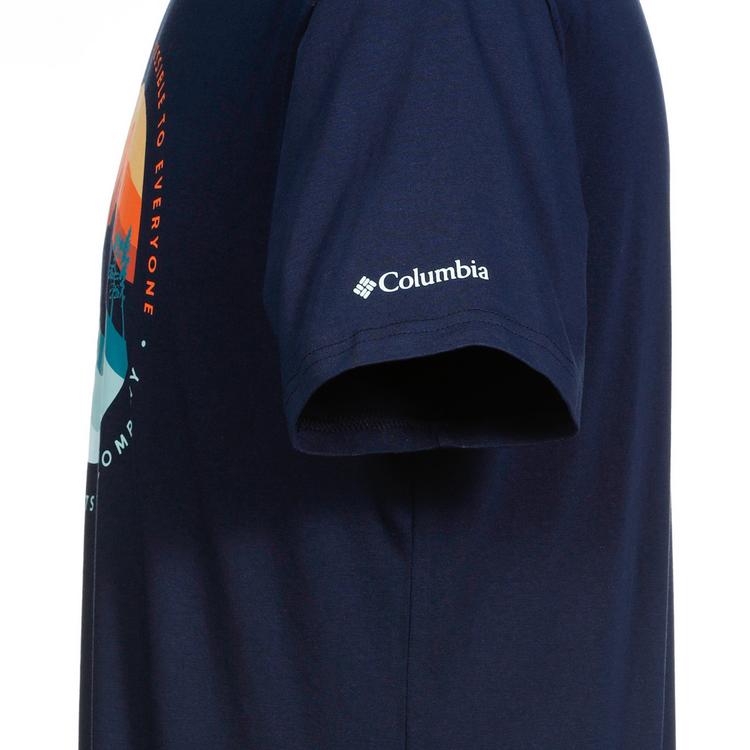 Columbia Columbia Path Lake II T-Shirt Herren - collegiate navy-circular linescape - 0 | SportScheck
