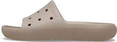 Rückansicht von Crocs Classic Slide Badelatschen taupe
