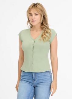 Rückansicht von Ragwear Nomera T-Shirt Damen dusty green