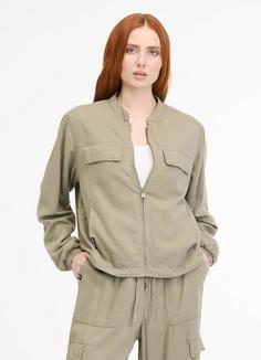 Rückansicht von Ragwear Anaise Kurzjacke Damen dusty olive