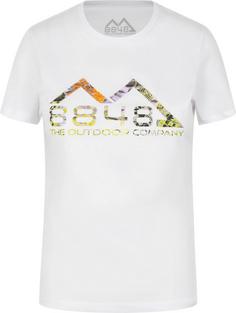8848 Outdoor T-Shirt Damen white logo