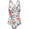 Lascana Badeanzug Damen - creme print