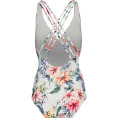 Rückansicht von Lascana Badeanzug Damen creme print